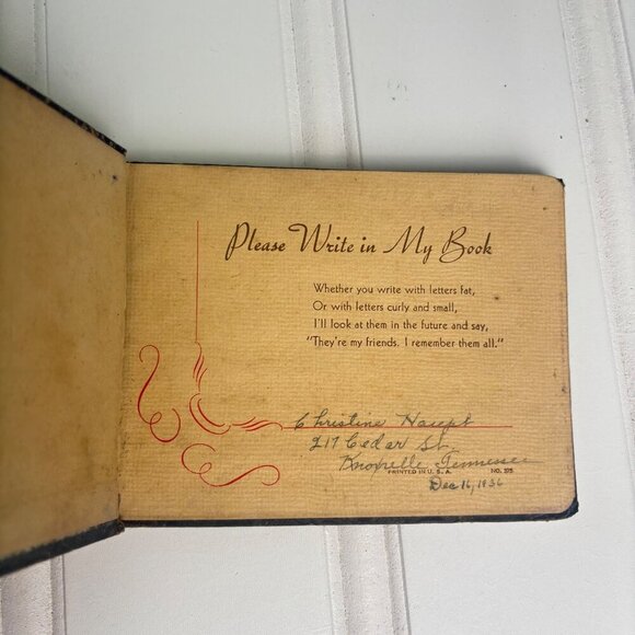 Vintage Signature Book Ephemera 1930s school autographs High School Graduation - Picture 2 of 8